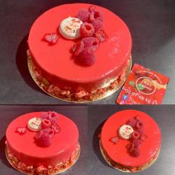 entremet  la framboise (4 euros/personne)