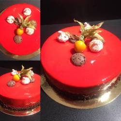 Entremet  la fraise (4 euros:personne)